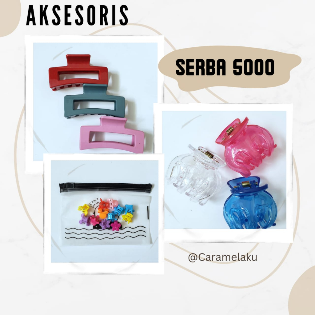 AKSESORIS JEPIT RAMBUT SERBA 5000/JEPIT RAMBUT/AKSESORIS RAMBUT