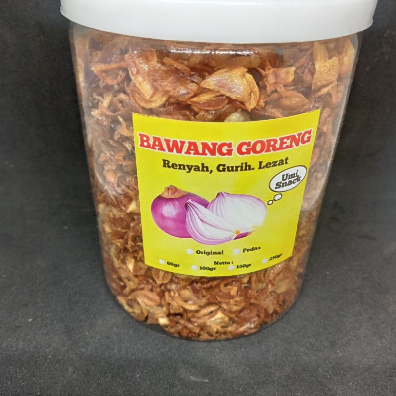 

bawang goreng asli no campuran
