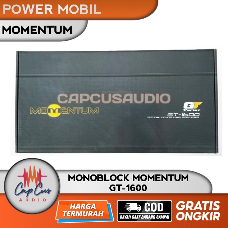 POWER MONOBLOCK MONOBLOK MOMENTUM GT-1600 CLASS D / AMPLIFIER MOMENTUM