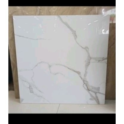 granit lantai 80x80 ikad senece white glossy