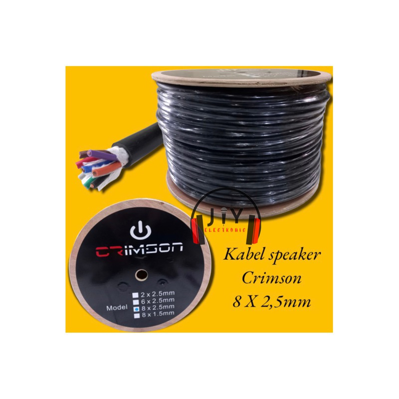 10 METER Kabel Speaker Audio Isi 8 8x2.5mm Crimson