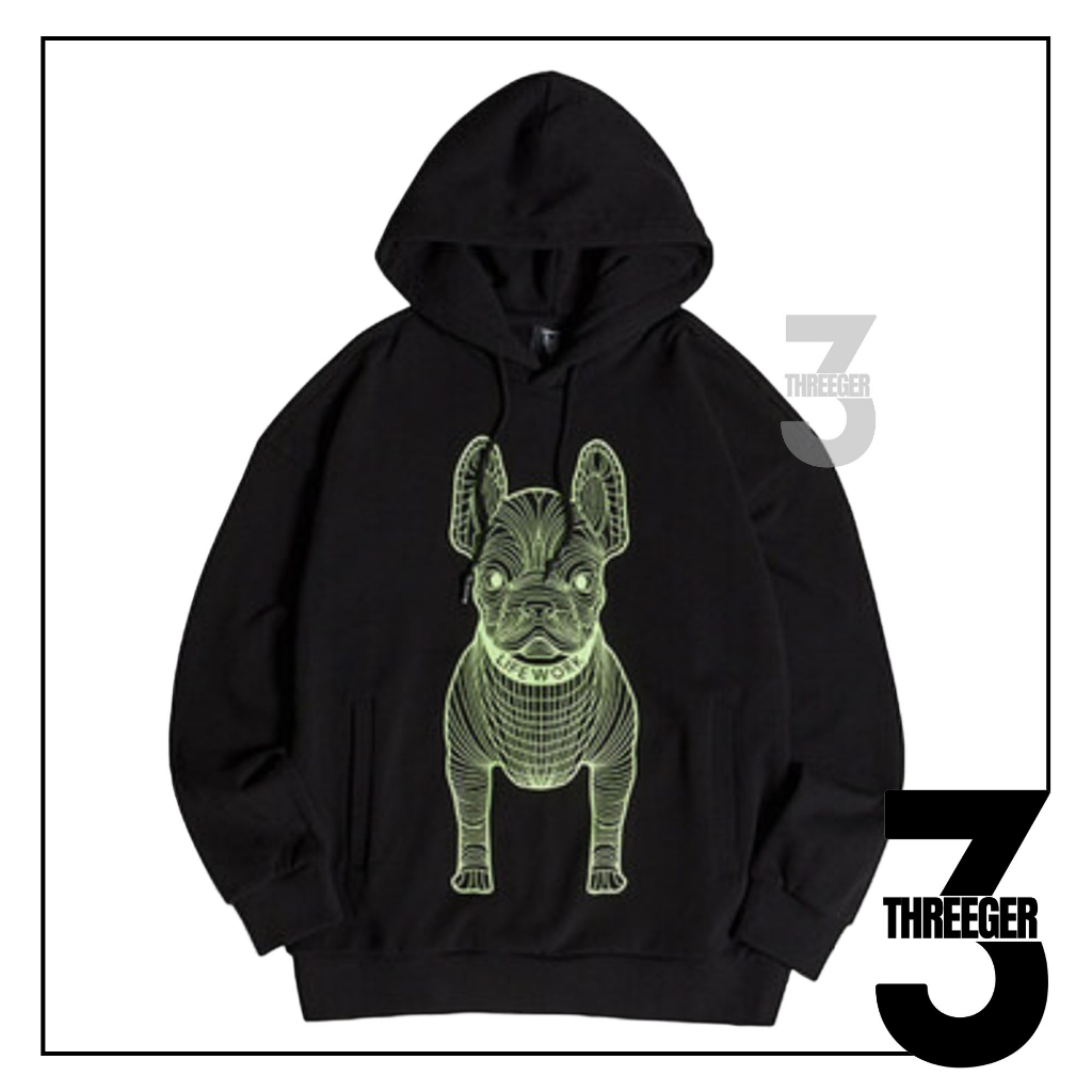 Lifework Green Radog Hoodie Black Original