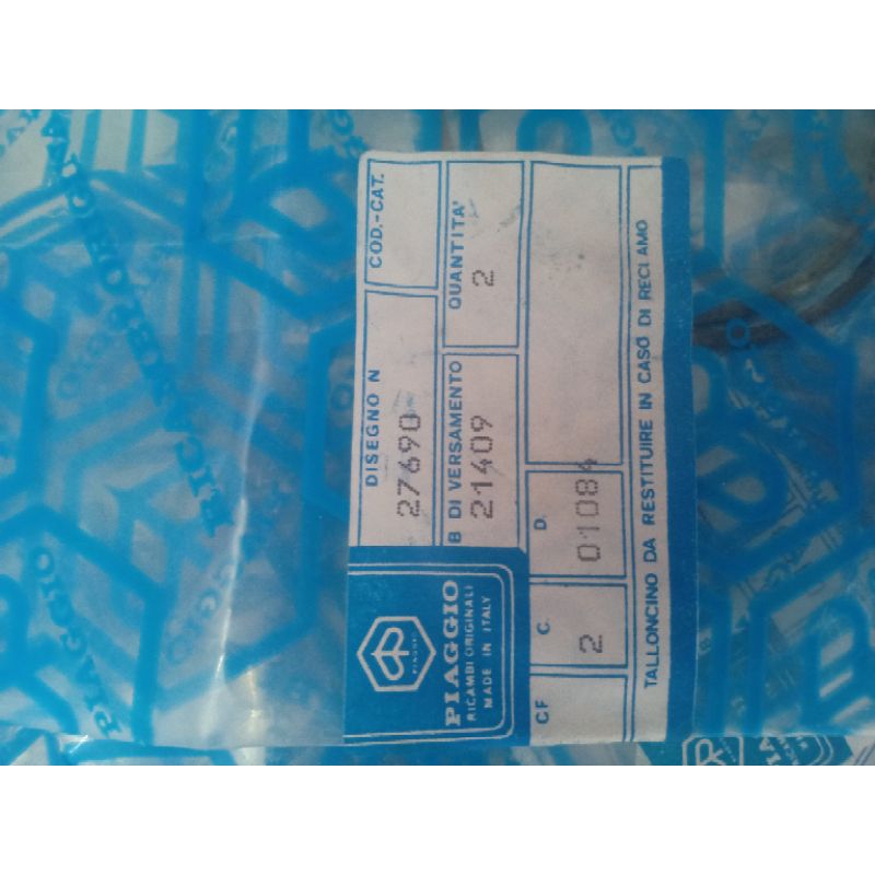 Ring seher piston vespa px ps ukuran 2M Os standar original Ricambi made in italy