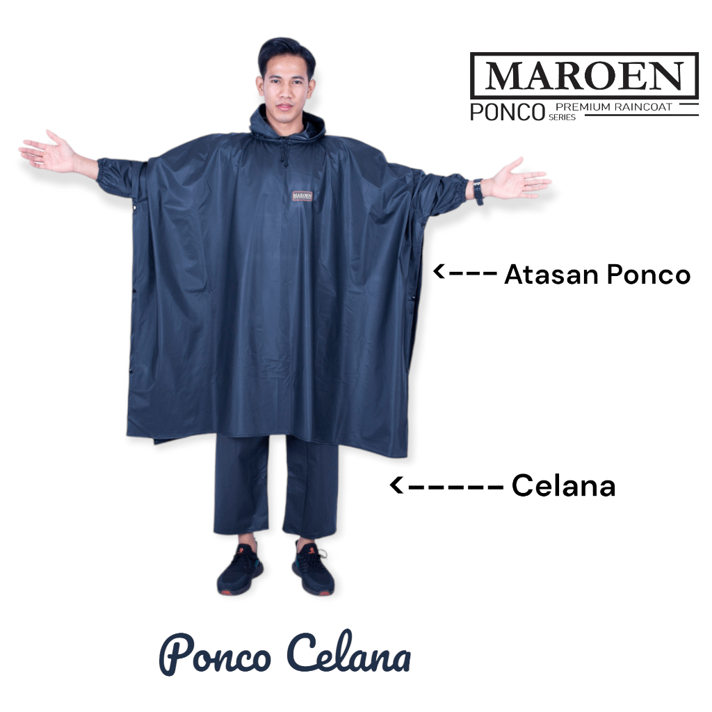 JAS HUJAN PONCO BATMAN KELELAWAR BERKUALITAS BY MAROEN ORIGINAL JAS HUJAN PONCO CELANA PRIA WANITA