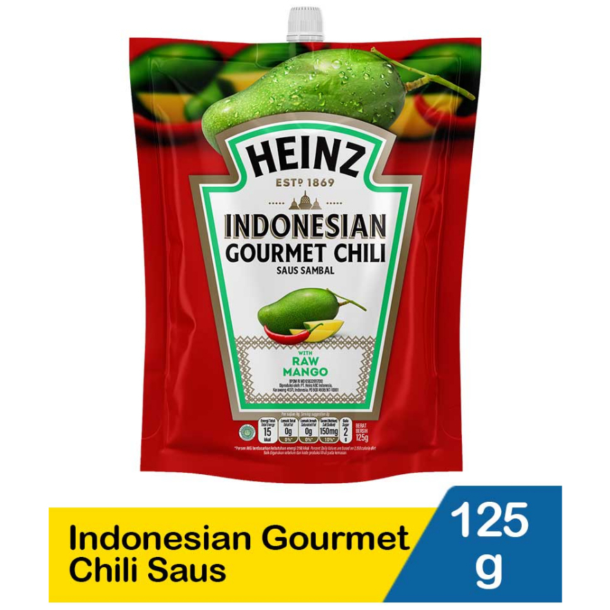 

Heinz Indonesian Gourmet Chili Sambal Mangga 125 gram