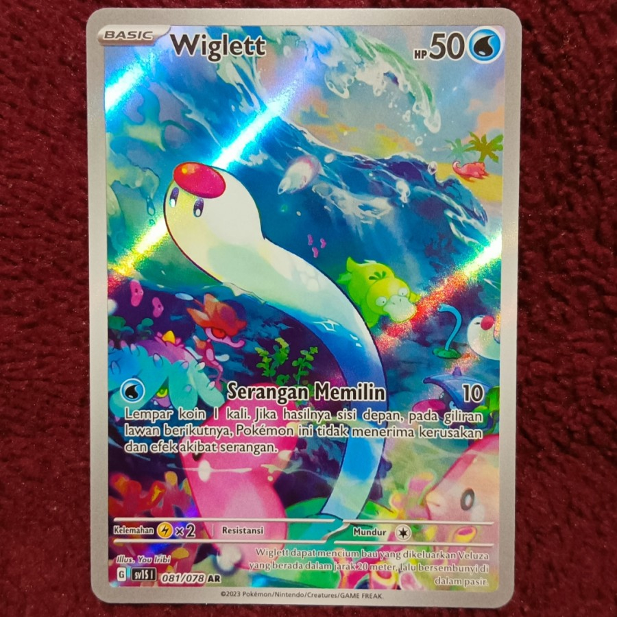 Wiglett AR sv1s - Pokemon TCG Indonesia foil holo