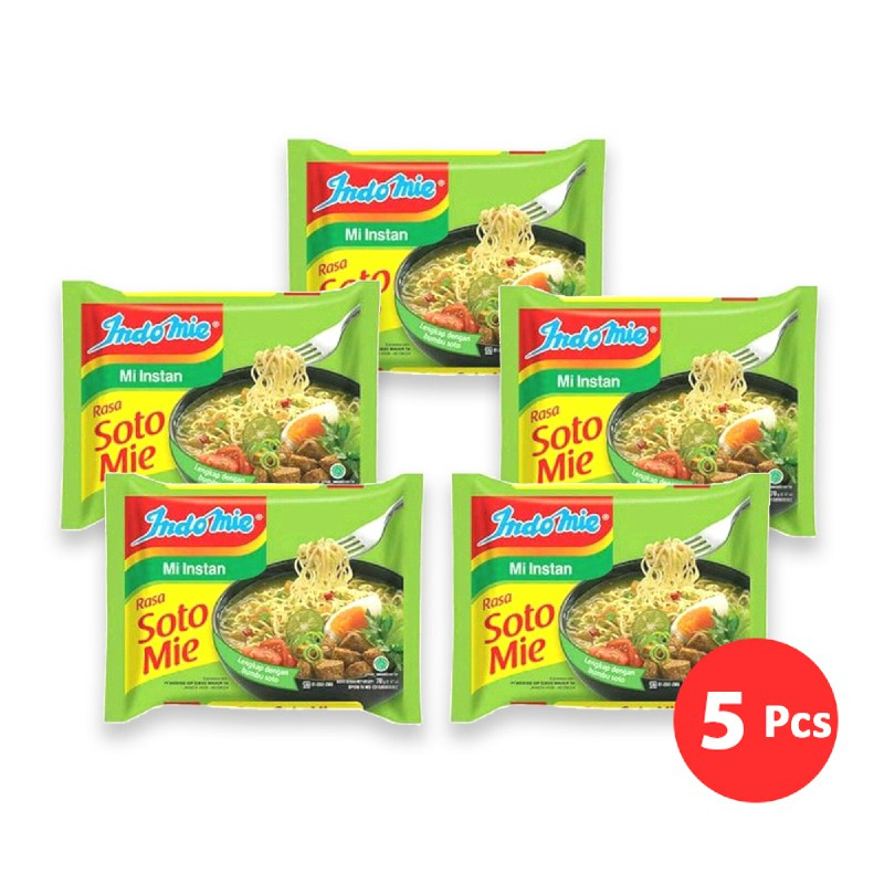 

INDOMIE KUAH SOTO MIE 5PCS