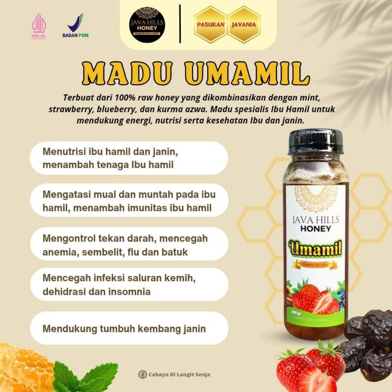 

madu umamil javahills spesial untuk bumil 0bulan
