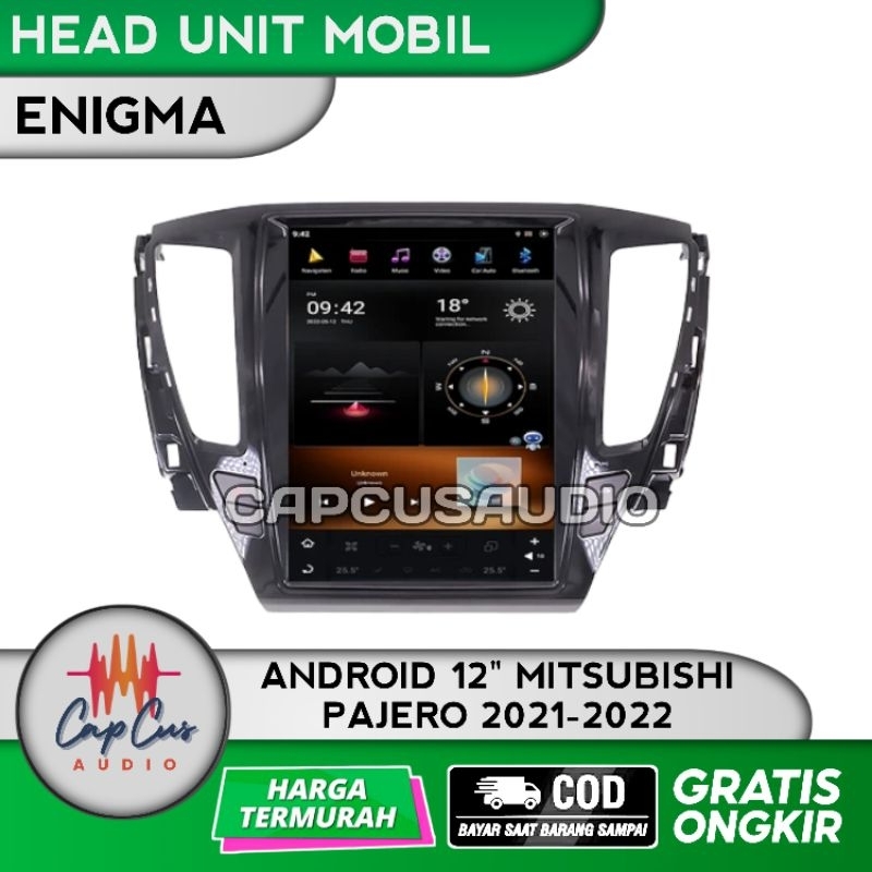 HEAD UNIT ANDROID ENIQMA ENIGMA 12 INCH MITSUBISHI PAJERO 2021-2022