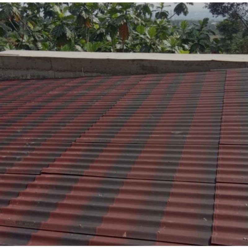 GENTENG ONDULINE TILE- Dual Red 3D