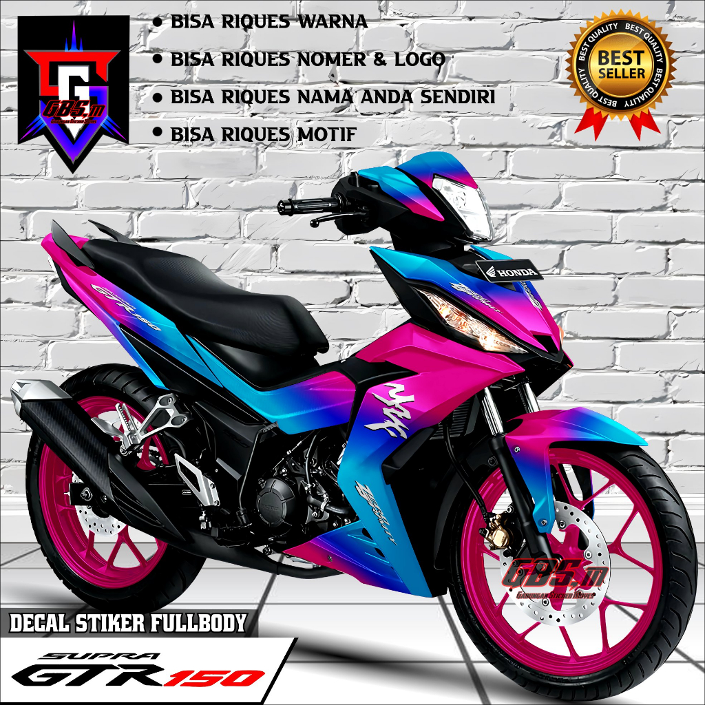 COD - Decal Stiker Supra Gtr 150 Fullbody Decal Stiker Supra Gtr Fullbody Dekal Aksesoris Sticker