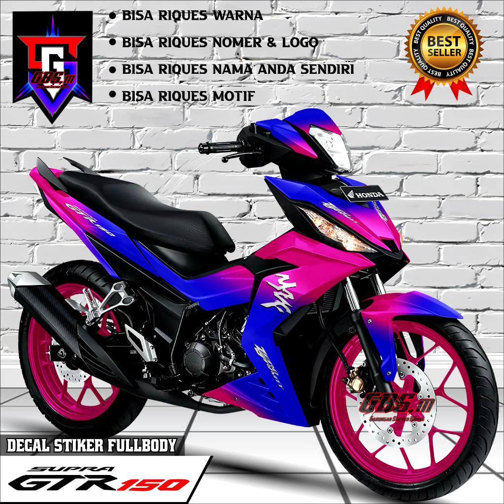 Decal Stiker Supra Gtr 150 Fullbody Sticker Decal Fullbody Supra Gtr 150 Variasi Stiker Fullbody