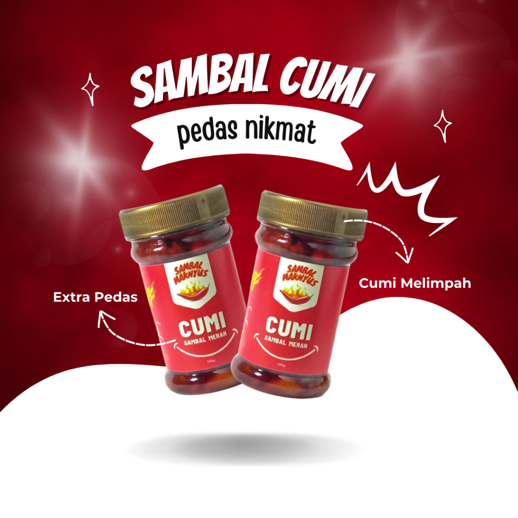

Sambal Maknyus - Sambel Cumi Asin Cabai Rawit Merah Goreng Pedas Gurih