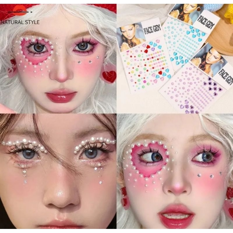 

pearl stiker untuk Makeup karakter/hiasan wajah