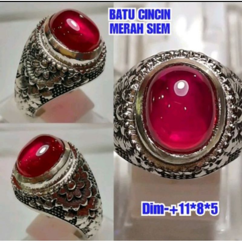 BATU PERMATA MERAH SIAM BANGKOK JAMINAN ASLI.