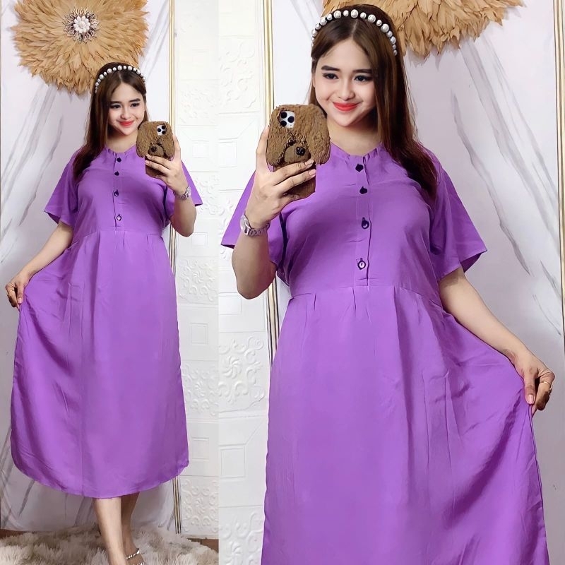 Daster Andin polos kancing/daster Andin mewah /daster Andin busui