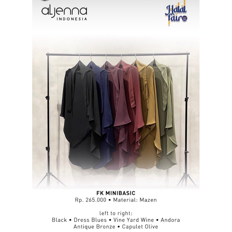 FK MINI BASIC ALJENNA DRESS BLUE IN MAZEN EDISI HALAL FAIR