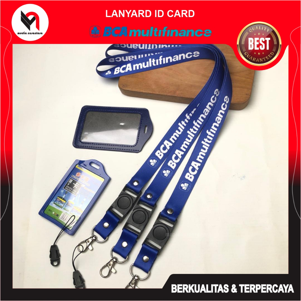 BCA Multifinance Tali ID Crad Lanyard Printing