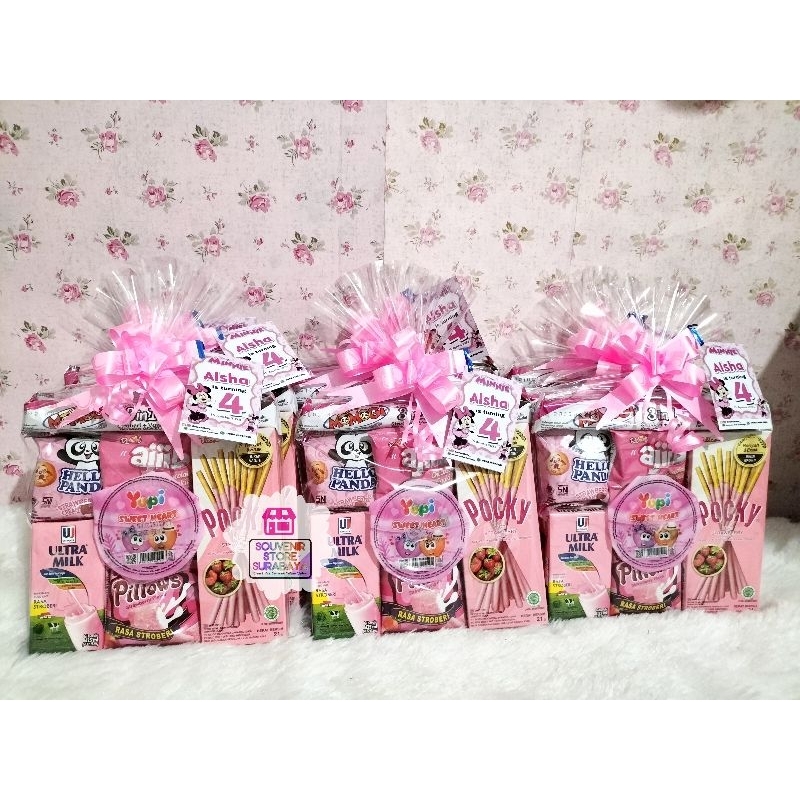 

Snack Serba Pink || Paket Ulang Tahun Pinky || Snack Ultah Serba Pink