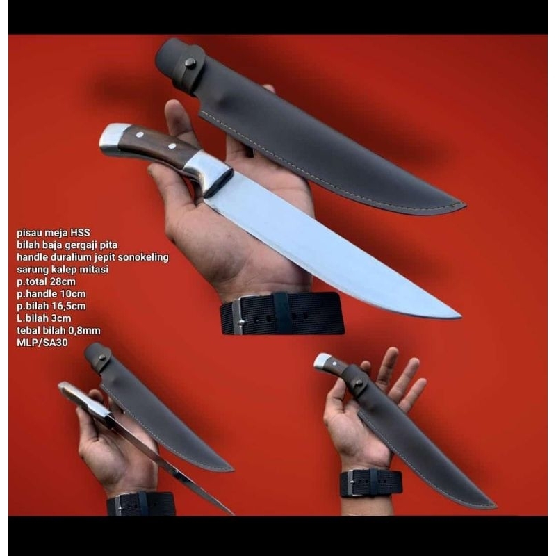 pisau dapur baja hss