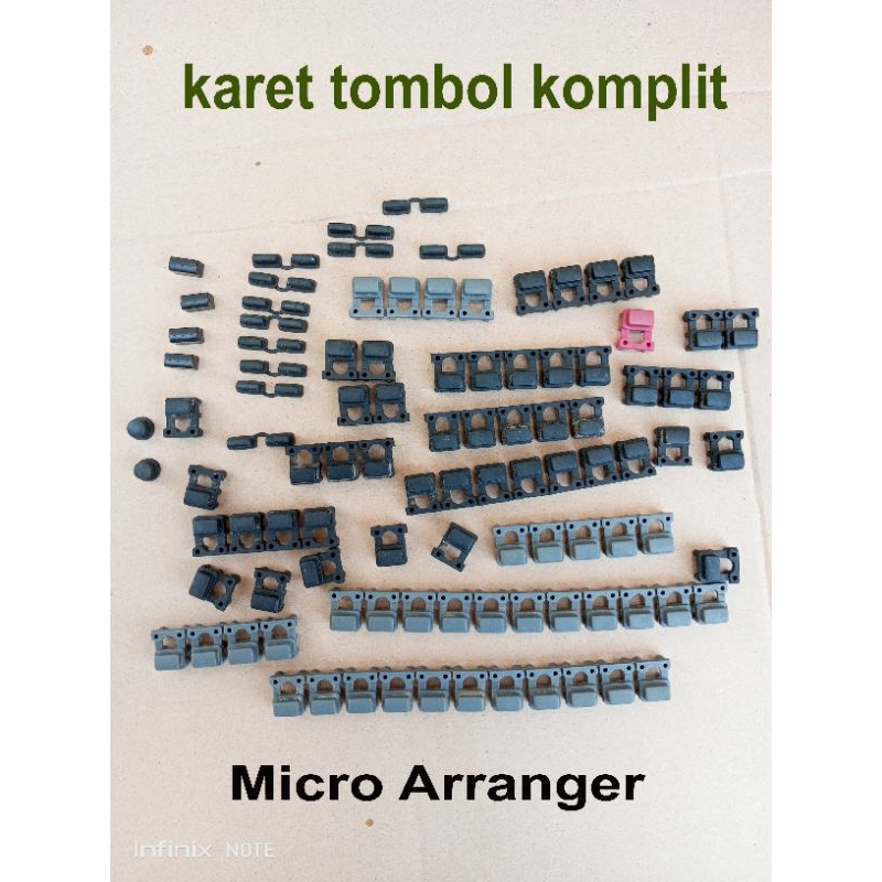 satu set karet tombol menu program korg micro arranger.