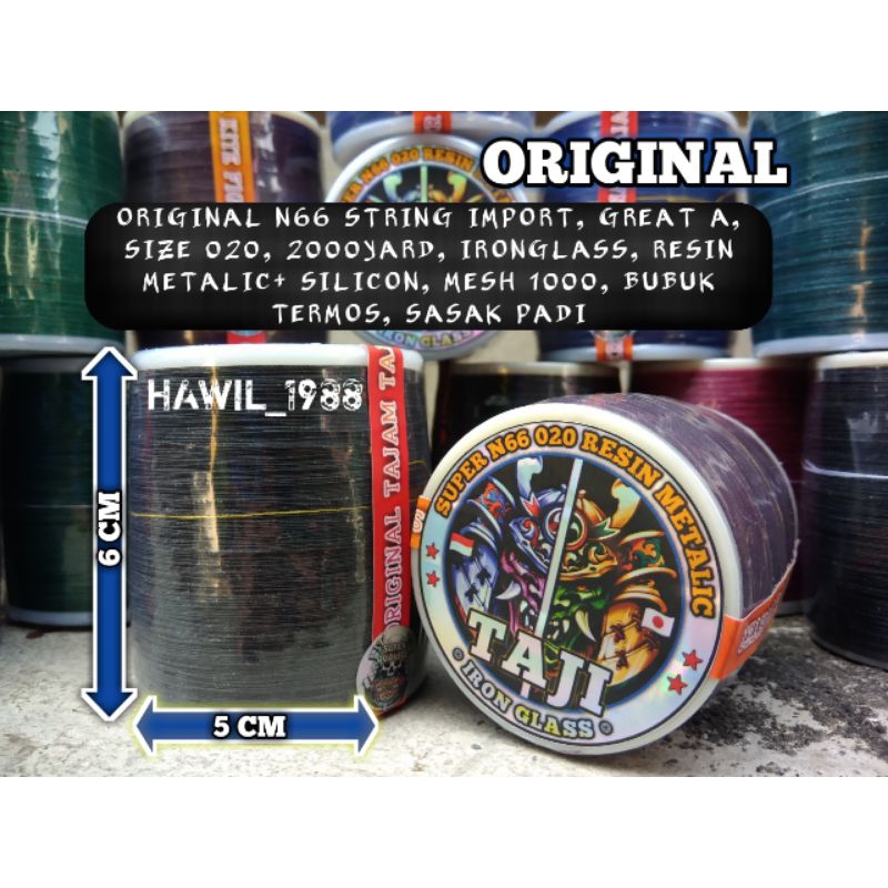 Senar gelasan Molor Super IRONGLASS ORI TAJAM TAJI, 020-2000YARD, GELASAN TOURNAMENT