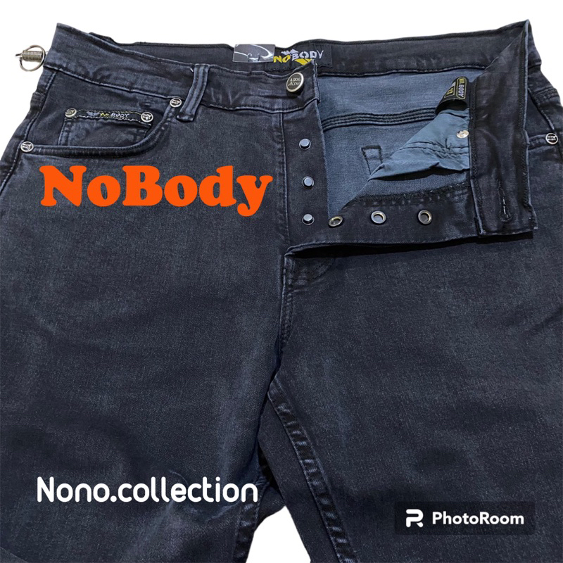 Celana Jeans Panjang | Jeans Pria Premium | Nobody Jeans | Soft Jeans Panjang | Kancing 3 pcs.