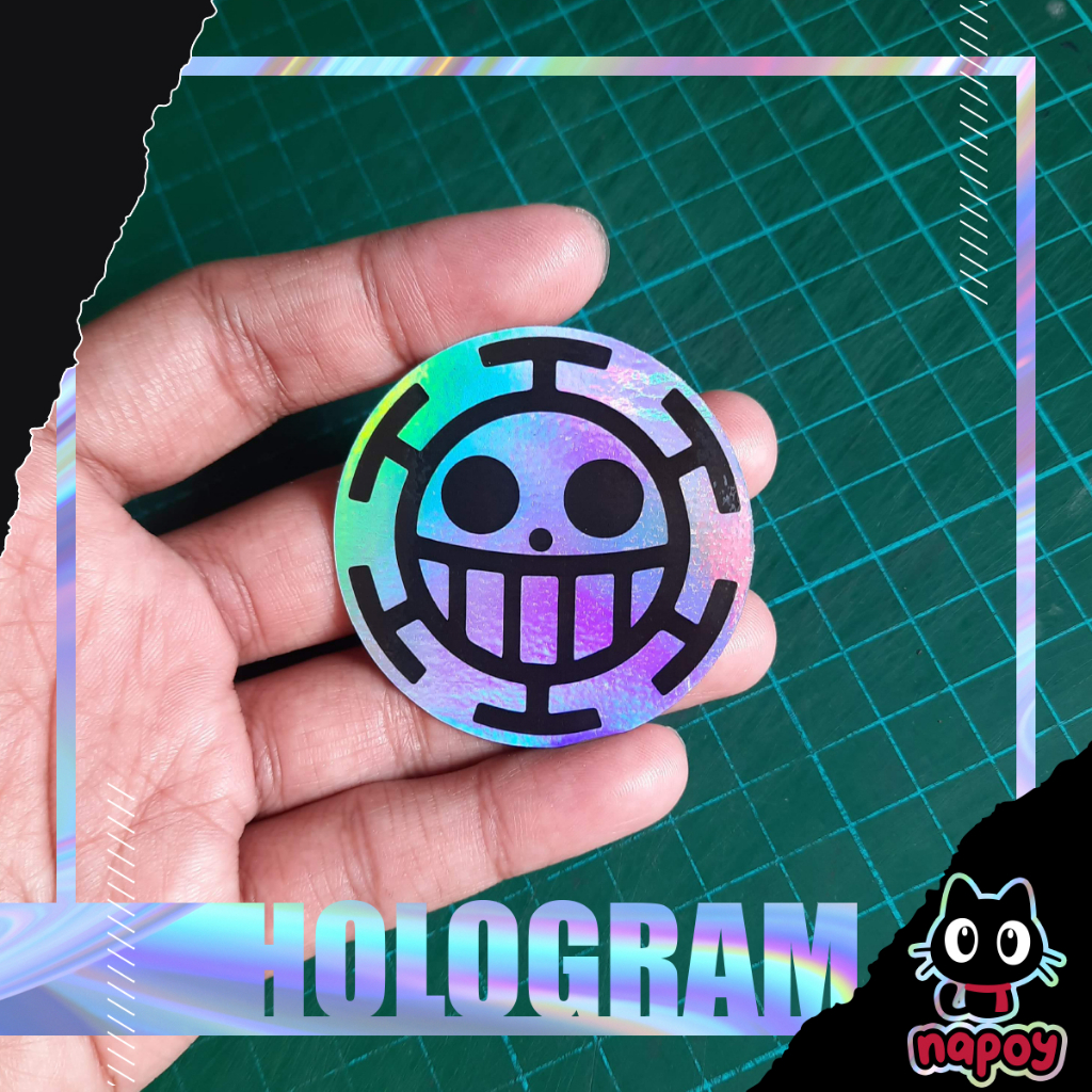 

Stiker Hologram Anime One Piece Trafalgar Law