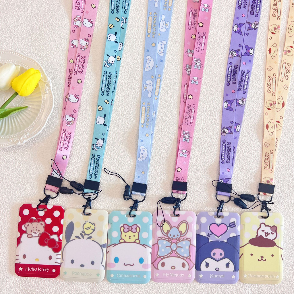 

Kalung Holder Kartu Lucu Sarnio Sanriyo Sanryo Zanrio / ID Card Holder Name Tag Lanyard Moroll Melody Kuromii