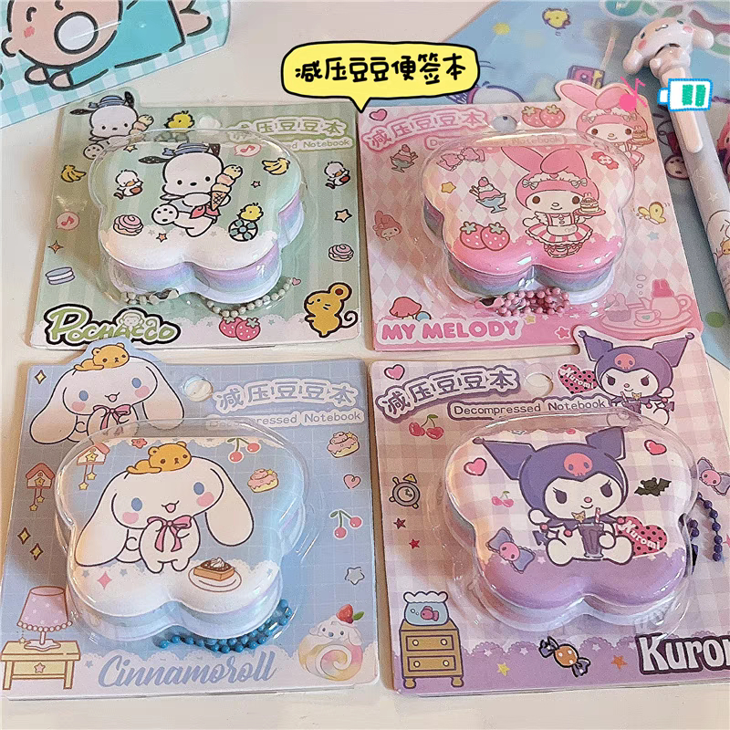 

Notes Bubble Air Memo / Buku Tulis Lucu Motif Sarnio Sanryo Zanrio Moroll, Melody, Kurom