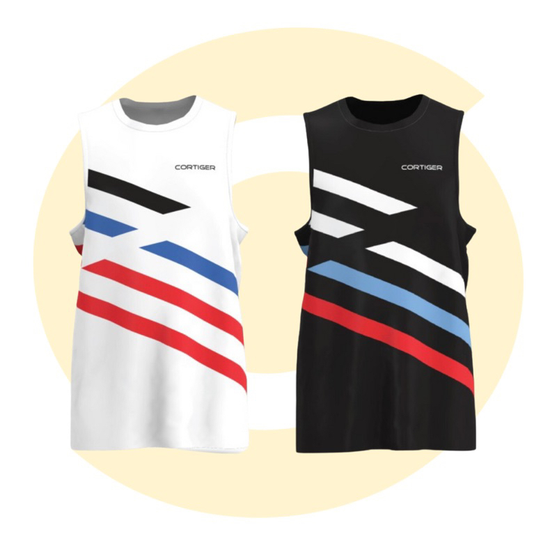 CORTIGER Linea Kaos Singlet Olahraga Lari Pria