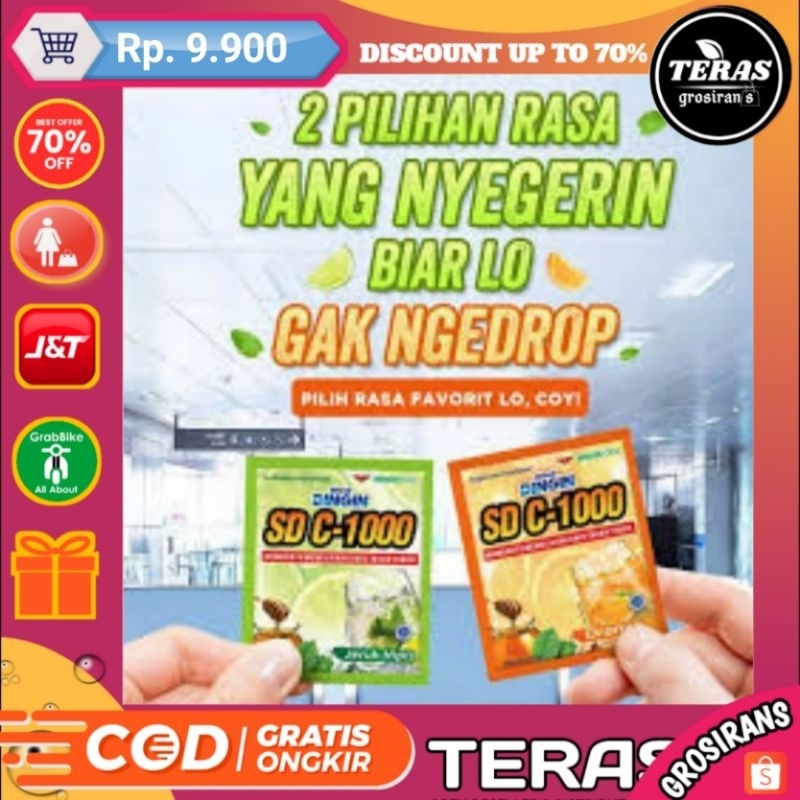 

SEGAR DINGIN C 1000 1 RENCENG 12 SACHET 7 GRAM SUPLEMEN KESEHATAN - Terasgrosirans