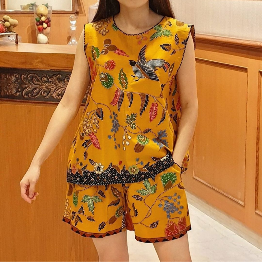 BISA COD | SETELAN BATIK JUMBO LD 120CM | BAJU TIDUR WANITA DEWASA | BABYDOLL | SETELAN WANITA JUMBO