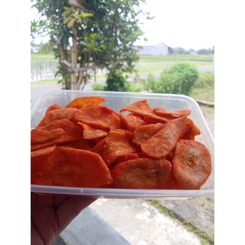 

KRIPIK PISANG BALADO 100gr pouch/BAN-BANA PISANG KRISPI/KRIPIK PISANG VARIAN RASA TERMURAH