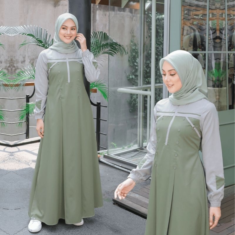 AYUMI 390 PINK BLUE  GREEN gamis ethica original termurah