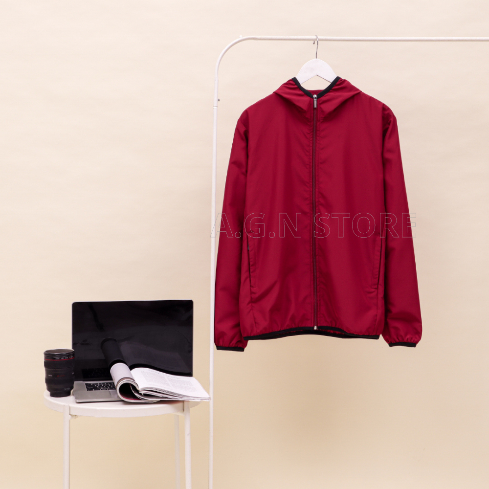 Jaket Pria Distro Jaket Olahraga Pria Wanita Parasut Original Distro Bandung Warna Maroon
