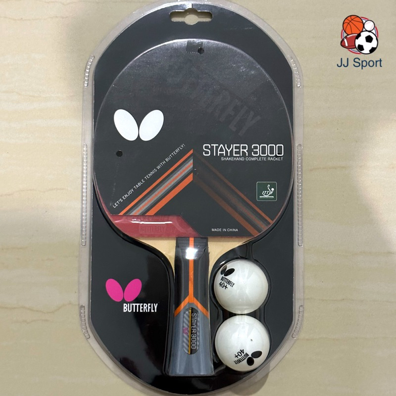 Bet Pingpong Bat Pingpong Butterfly STAYER 3000 ORIGINAL