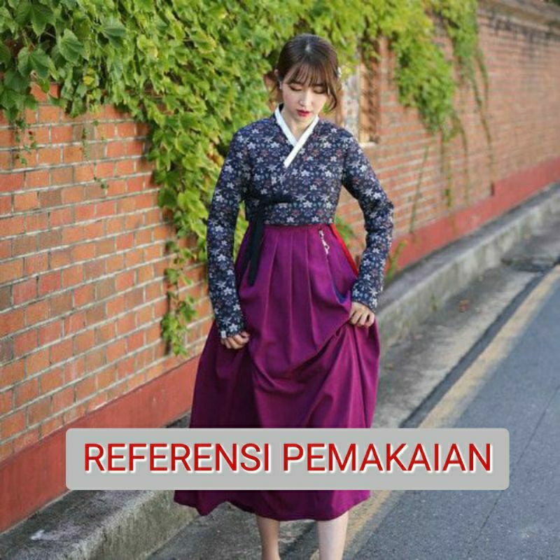 JEOGORI ATASAN HANBOK MODERN BUNGA KOREA NEW