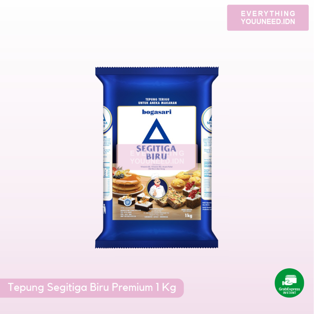 

Tepung Segitiga Biru Premium 1 Kg