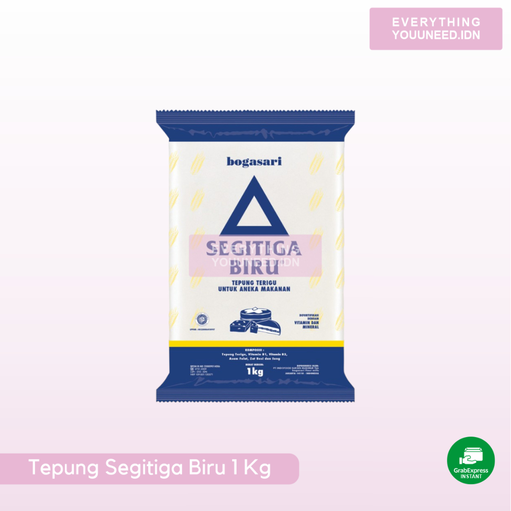 

Tepung Segitiga Biru Bening 1 Kg