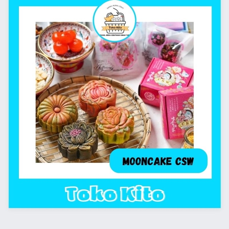 

DISKON 10% MOONCAKE PREMIUM CSW (CITRA SARI WANGI) PALEMBANG / KUE BULAN VEGETARIAN HALAL 1 BOX KOMBINASI PREMIUM / MOONCAKE ENAK ISI 4