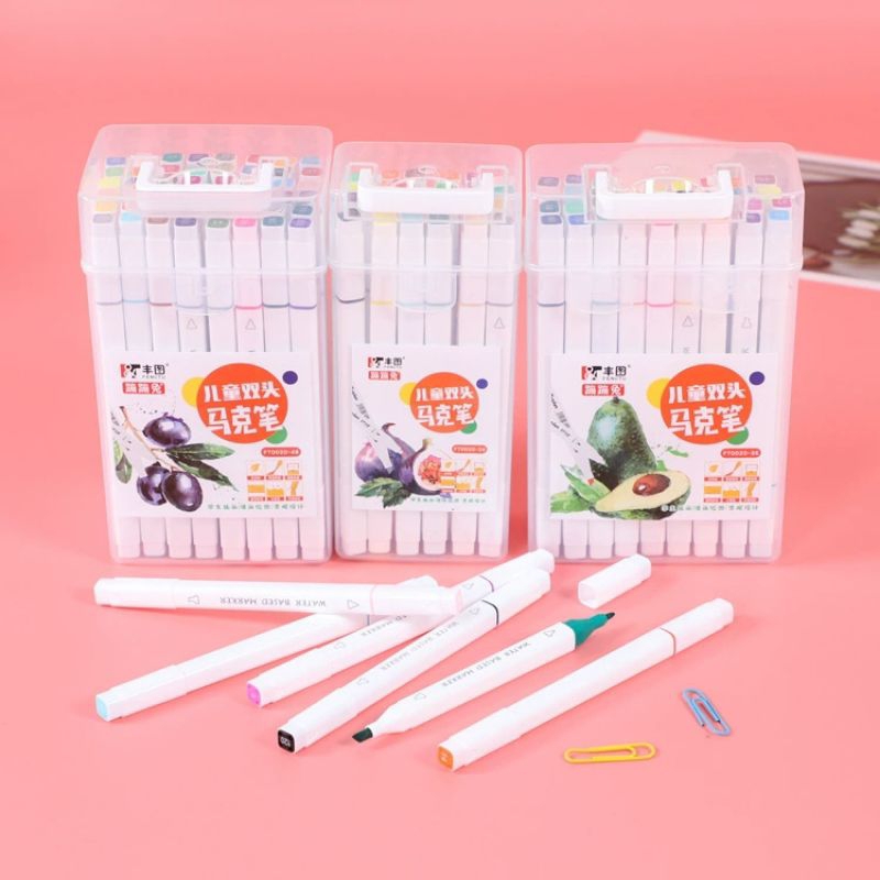 

15 SHOP --- SPIDOL WARNA 2in1 SISWA SEKOLAH DASAR BERKEPALA DUA / LUKISAN PENSIL CAT AIR SENI ANAK-ANAK / PENA