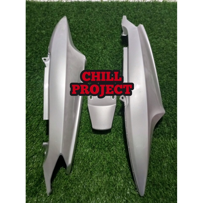 body yamaha mio smile - sporty silver murah - cover bodi belakang mio