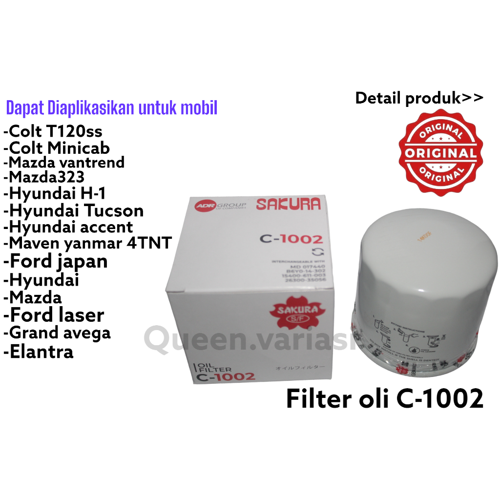 FILTER OLI MAVEN YANMAR 4TNT C-1002