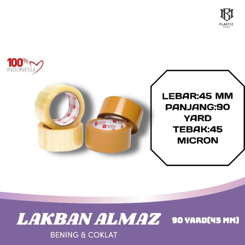 

LAKBAN BENING /COKLAT 2 INCH 45 MM /90 YARD