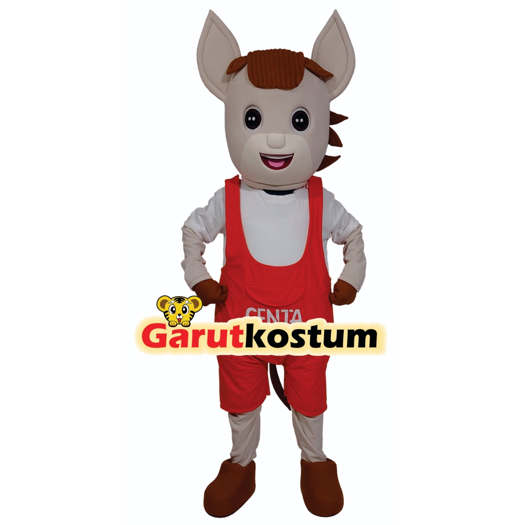 Kostum maskot badut karakter kuda setelan costume dewasa lucu