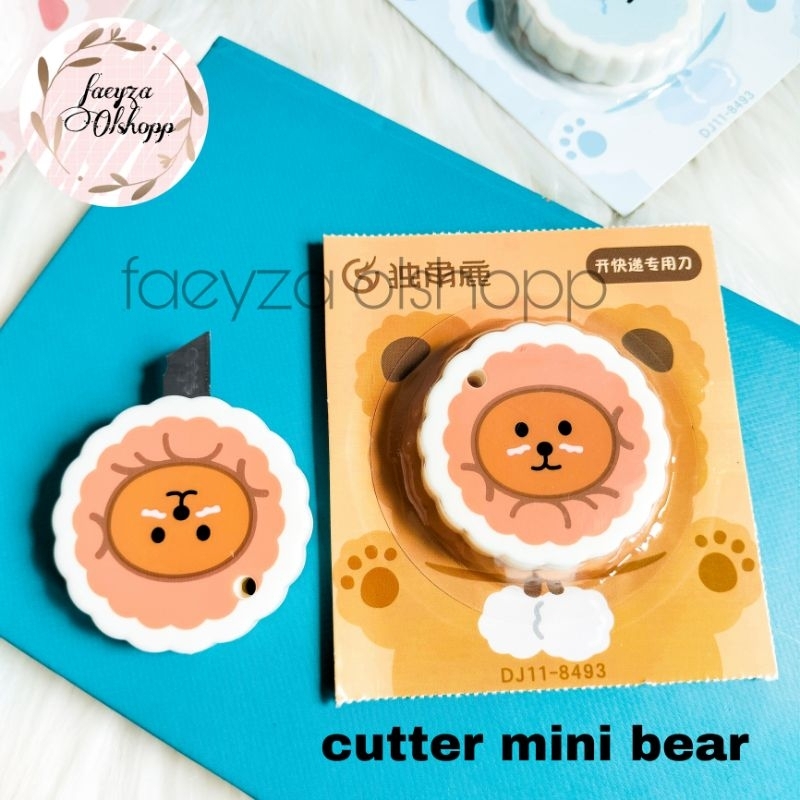 

CUTTER MINI TEDDY BEAR BERUANG CUTTER BENTUK BERUANG LUCU PISAU MINI GEMES