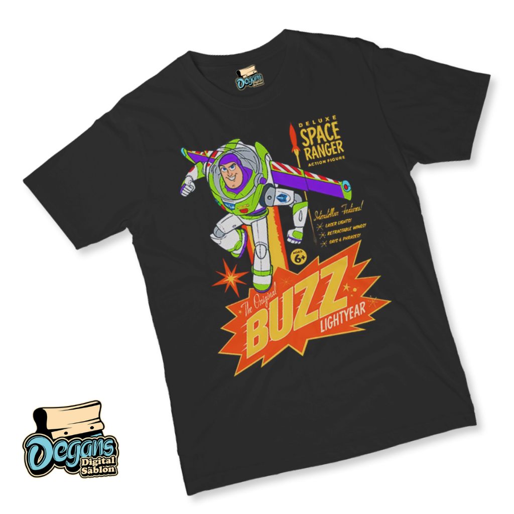 Kaos T Shirt Baju Buzz Lightyears Toys Story Disney Pixar Pria Wanita