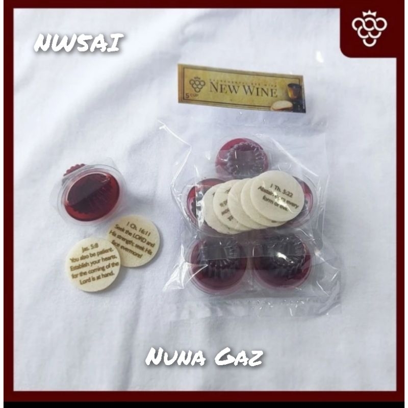 

Minuman Khusus Perjamuan Gereja + Hosti Ayat Inggris isi 5 Pcs