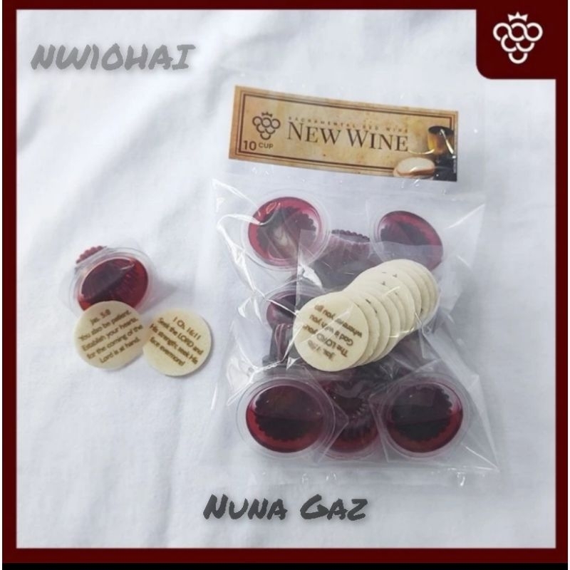 

Minuman Khusus Perjamuan Gereja + Hosti Ayat Inggris Isi 10